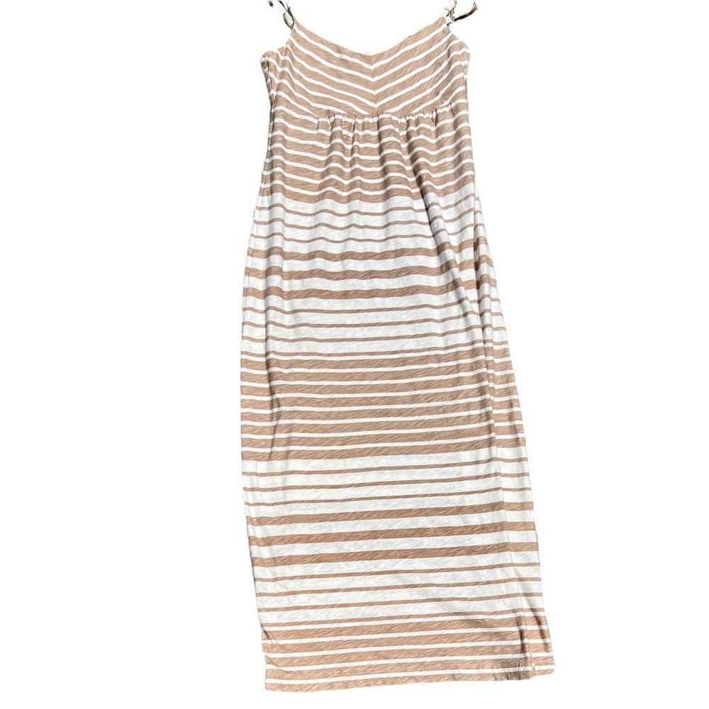 TOMMY BAHAMA Tan & Cream Maxi Dress Size XS